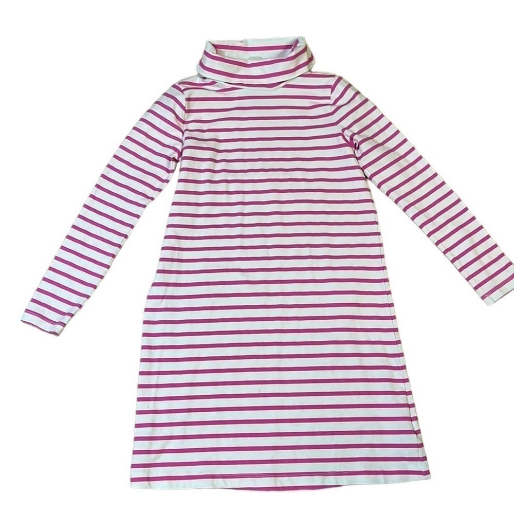 Crewcuts striped turtleneck dress size 10